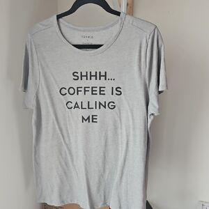 Torrid Light Gray‎ Coffee Graphic Tee
